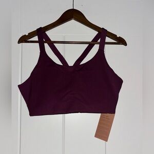 Girlfriend‎ Collective Crossback Bra XXL Plum Purple NWT Sustainable Activewear